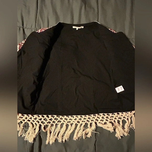Tularosa Santa Fe fringe embroidered jacket XS macrame - Picture 4 of 9